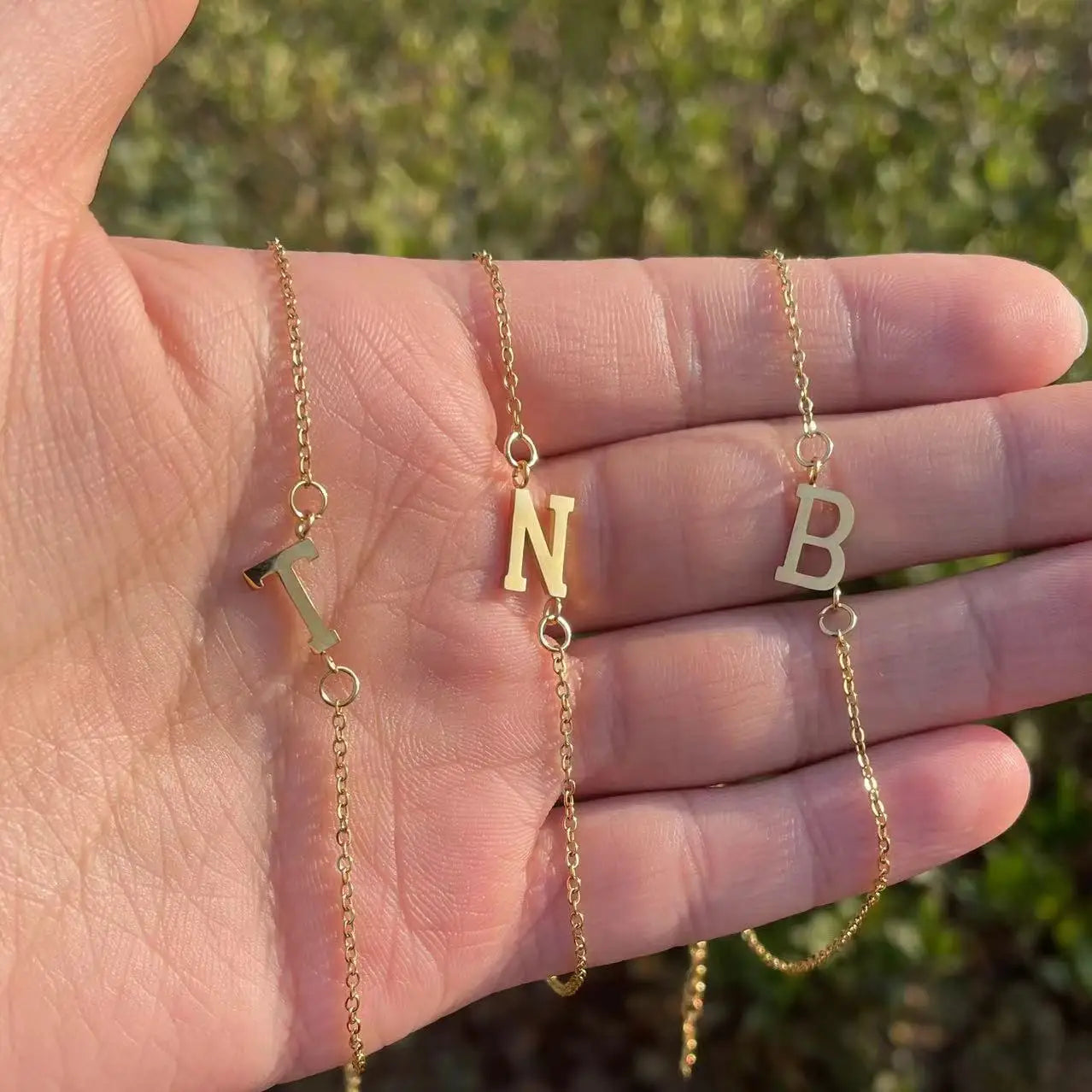 N Alphabet Simple Bracelet