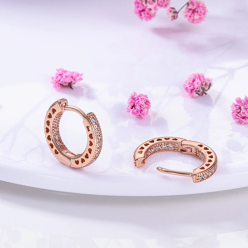 Rose Gold Minimalist Earrings