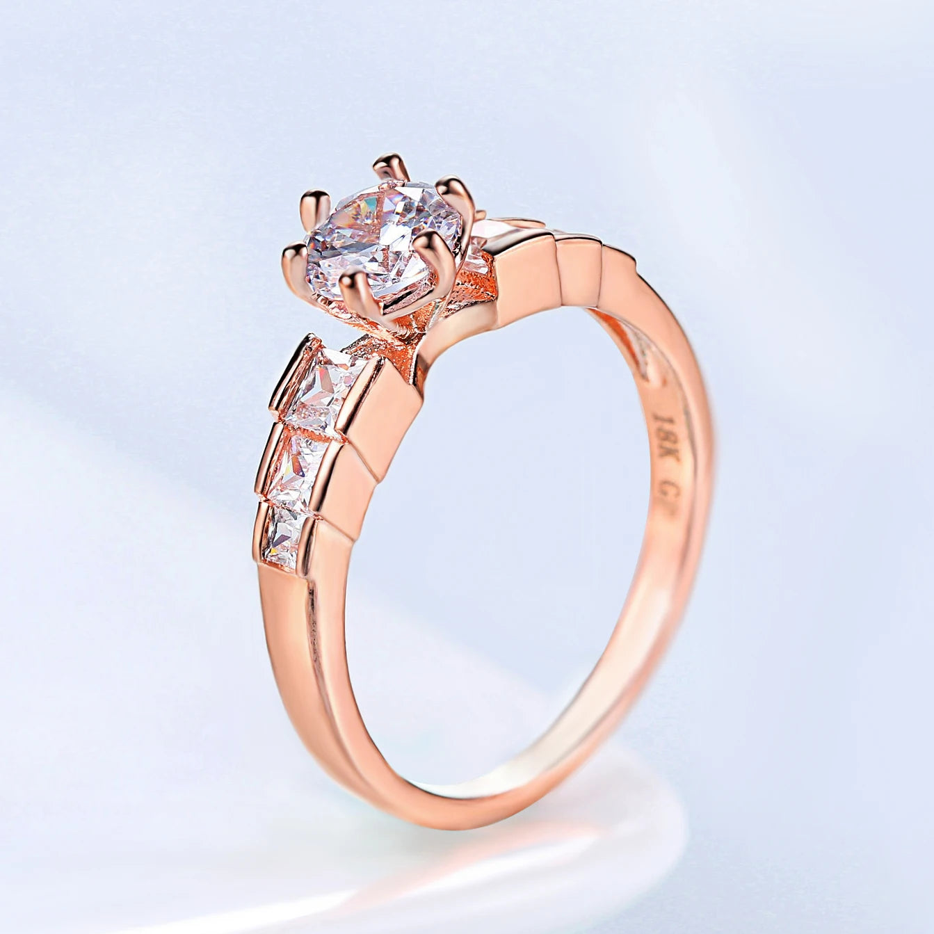 Fashion Rose Gold Wedding Ring