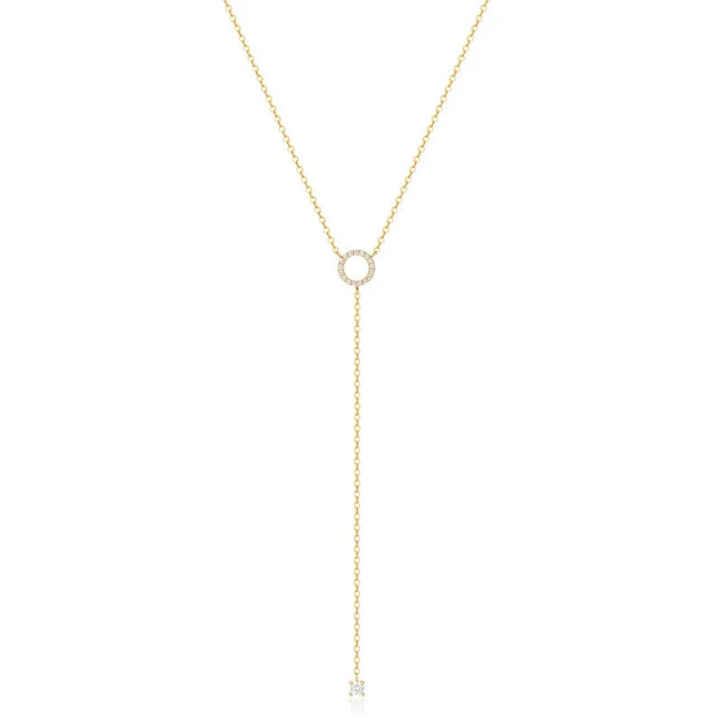 Gold S925 Sterling Silver Double Necklace