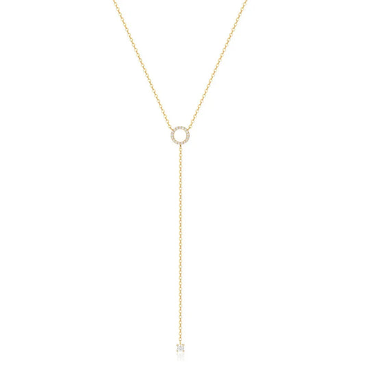 Gold S925 Sterling Silver Double Necklace