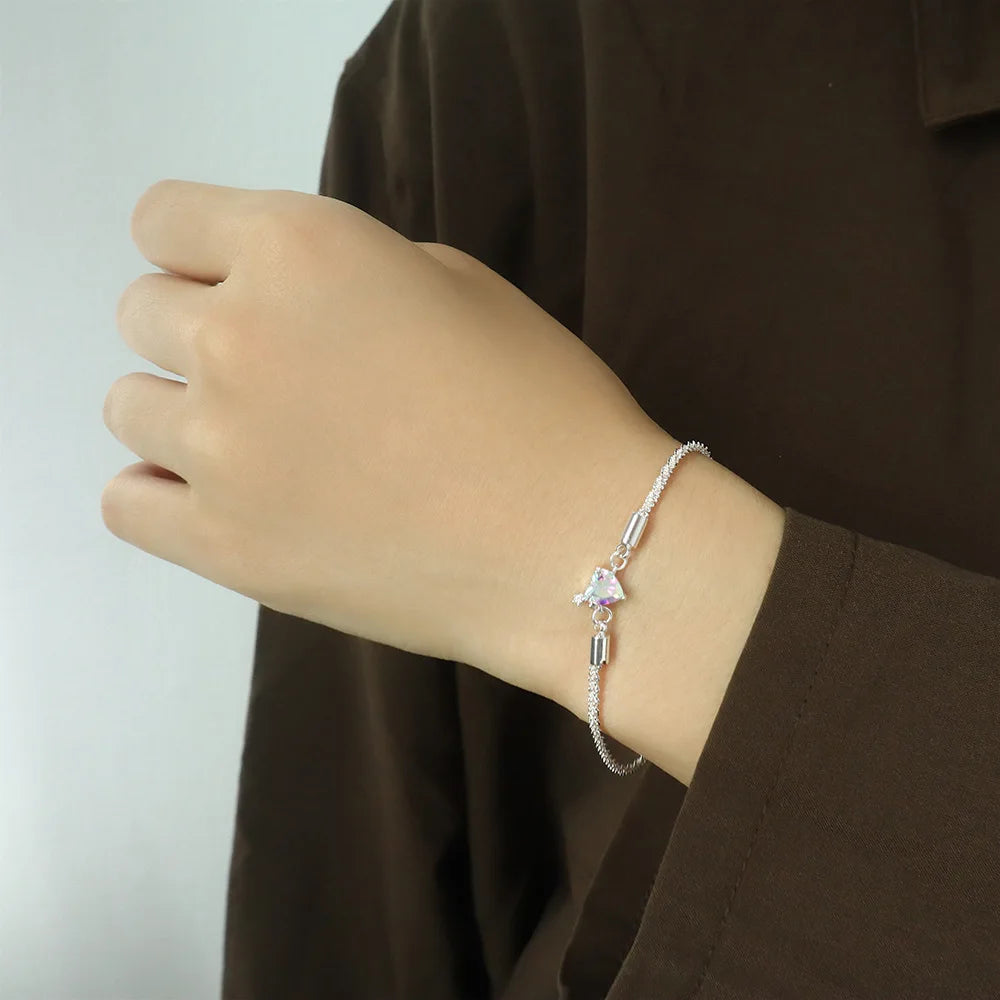 925 Sterling Silver Heart Bracelet