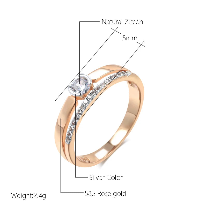 585 Rose Gold Wedding Ring