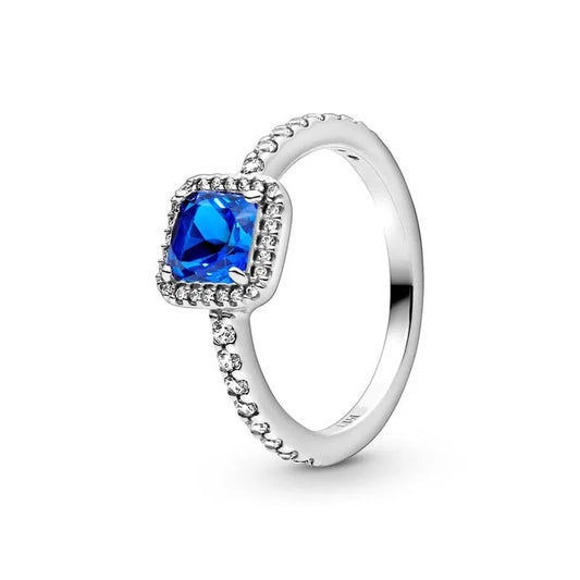 Blue Eternal Edge Wedding Ring