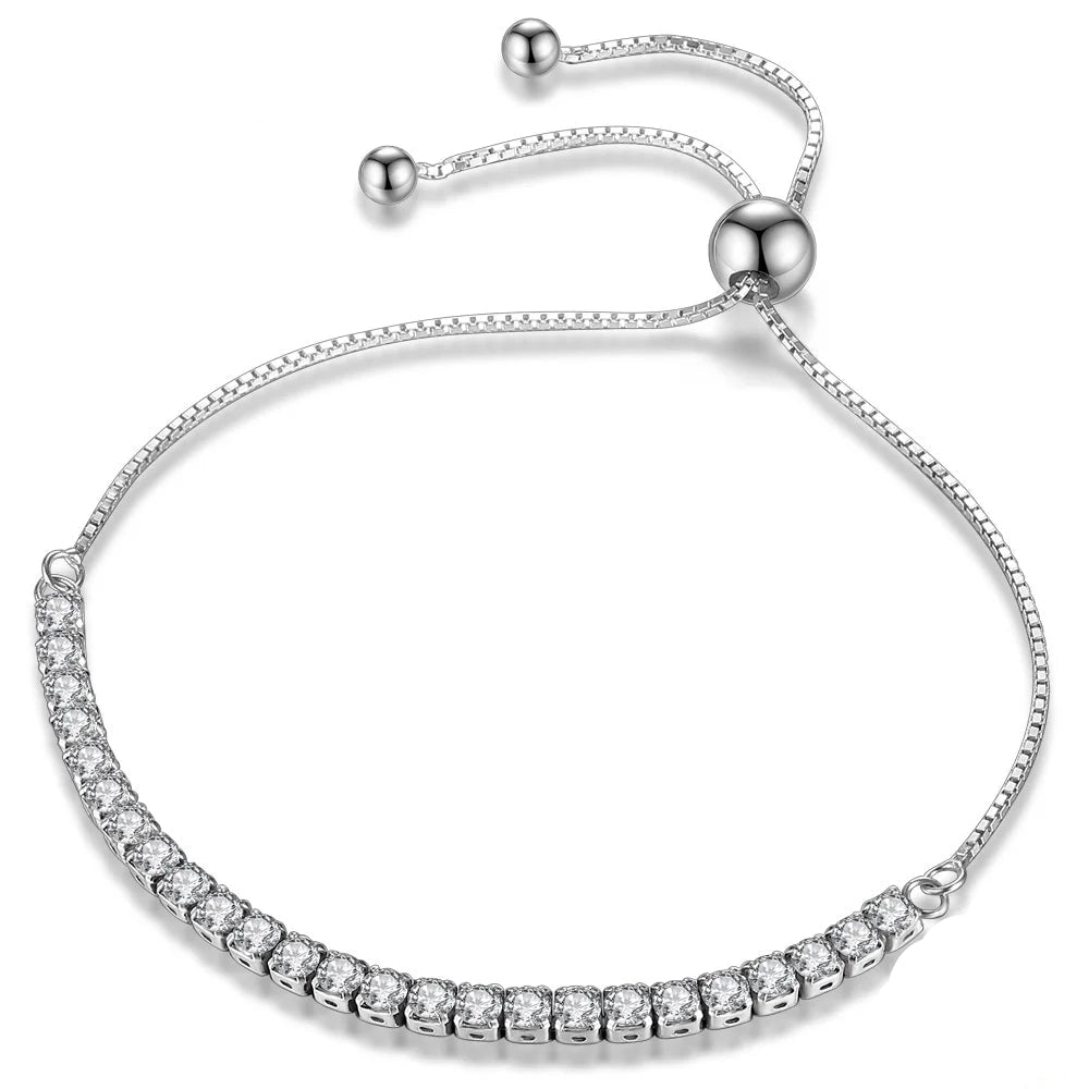 925 Sterling Silver Diamond Bracelet